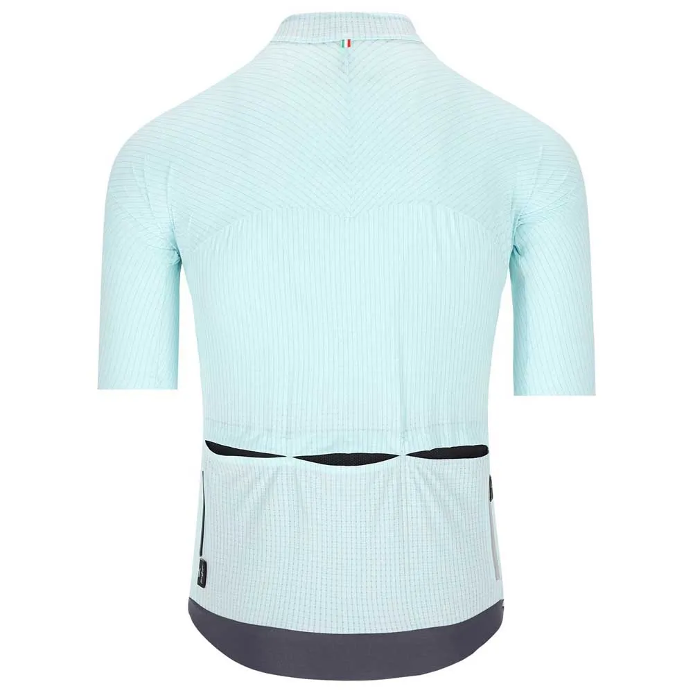 Q36.5 Pinstripe Pro Kurzarm-radtrikot, Acquamarina blue, M