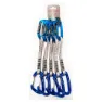 Qi'roc Elektra Mix Recto+curvo Clip+exprés Dyneema 12x170 Mm+mini Karabinerhaken 5 Einheiten, Blue, One Size