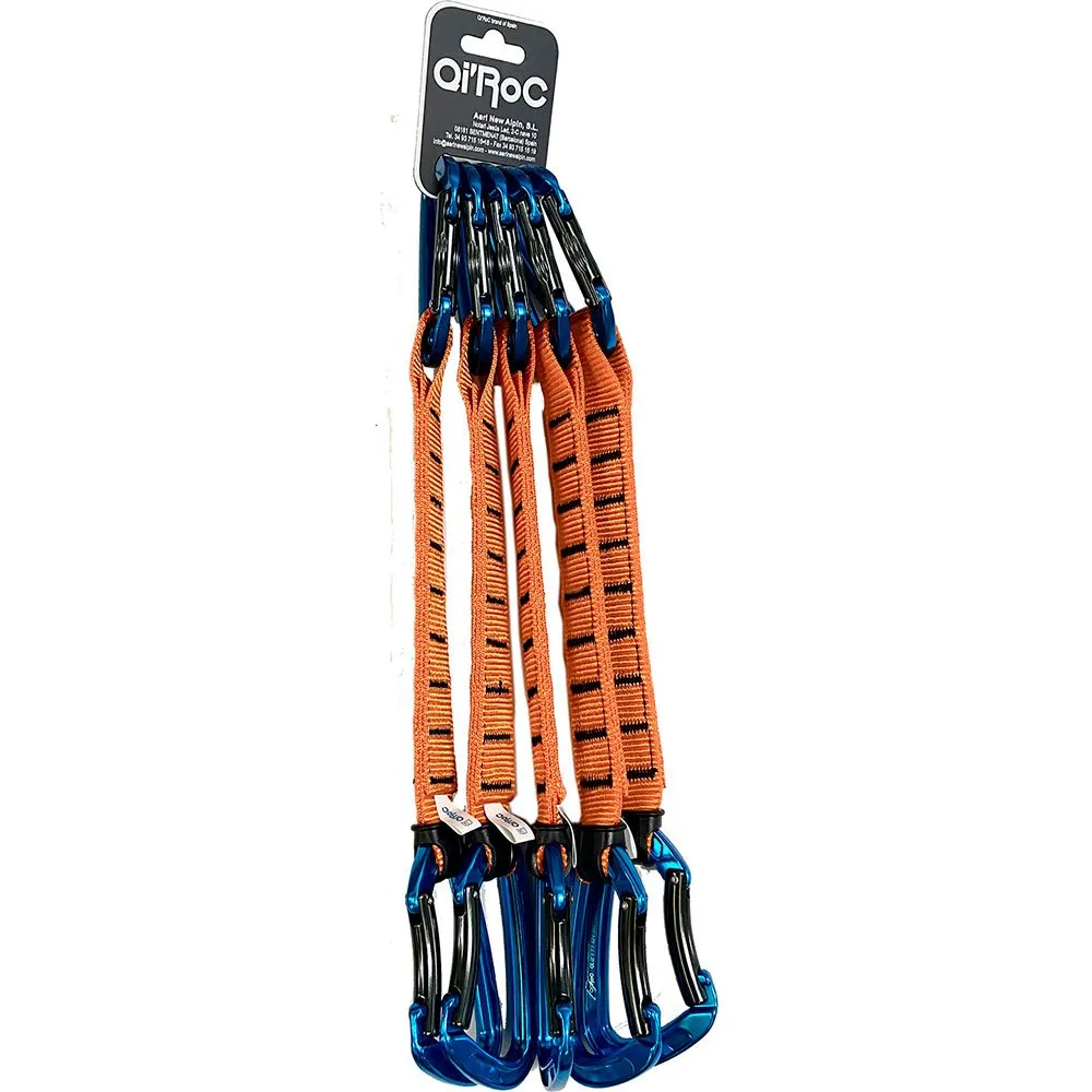 Qi'roc Elektra Poliamida Recto+curvo+poliamida 16/25x250 Mm Karabinerhaken 5 Einheiten, Blue / grey, One Size Qi'roc Elektra Poliamida Recto+curvo+poliamida 16/25x250 Mm Karabinerhaken 5 Einheiten, Blue / grey, One Size