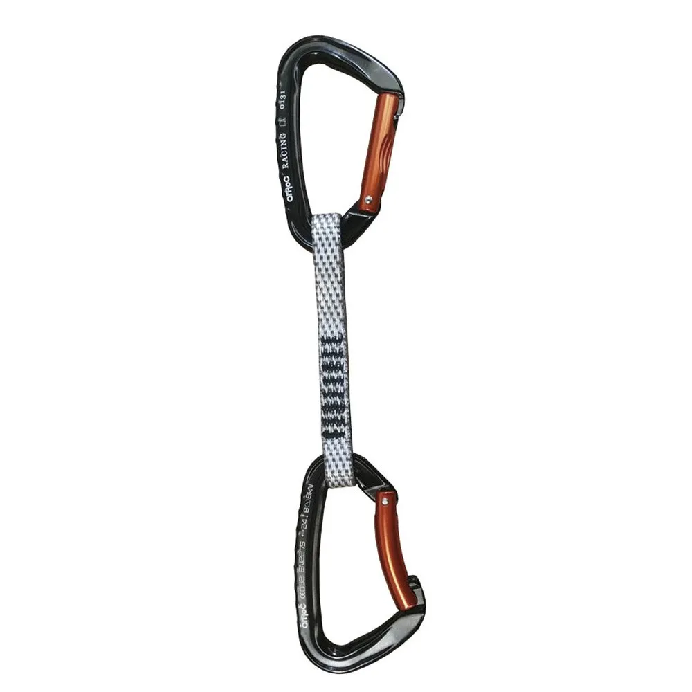 Qi'roc Racing Straight/curve+express Dyneema 12x120 Mm Expressschlinge, Black / orange, One Size Qi'roc Racing Straight/curve+express Dyneema 12x120 Mm Expressschlinge, Black / orange, One Size