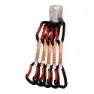 Qi'roc Racing Straight/curve+express Dyneema 12x120 Mm+mini Karabinerhaken 5 Einheiten, Black / orange, One Size
