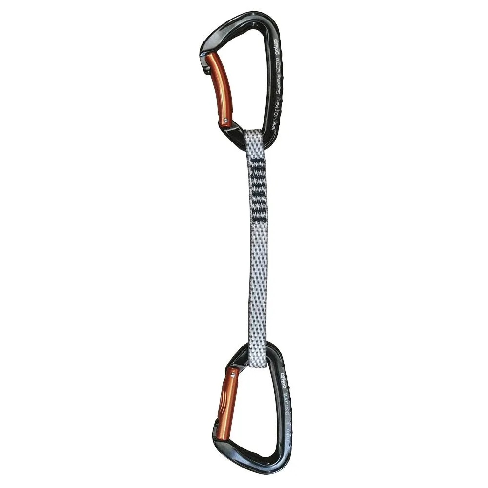 Qi'roc Racing Straight/curve+express Dyneema 12x170 Mm Expressschlinge, Black / orange, One Size Qi'roc Racing Straight/curve+express Dyneema 12x170 Mm Expressschlinge, Black / orange, One Size
