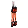 Qi'roc Racing Straight/curve+express Dyneema 12x170 Mm+mini Karabinerhaken 5 Einheiten, Black / orange, One Size