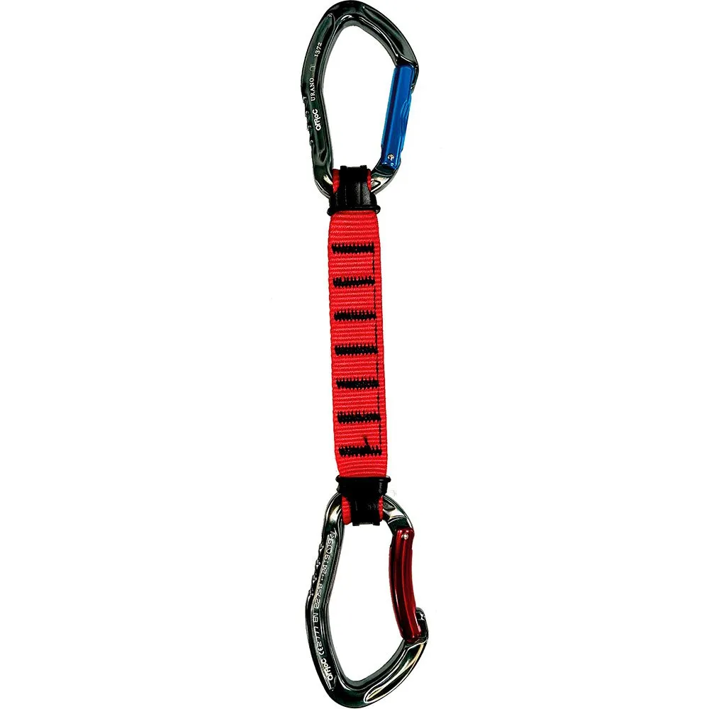 Qi'roc Urano Poliamida Set Recto+curvo+poliamida 16/25x160 Mm Karabinerhaken, Grey / blue / red, One Size