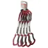 Qi'roc Urano Straight/curve+express Dyneema 12x120 Mm+mini Karabinerhaken 5 Einheiten, Maroon / grey, One Size