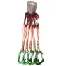 Qi'roc Wifi Recto Clip+curvo Clip+aro Dyneema 10x300 Mm+mini Karabinerhaken 5 Einheiten, Red / green, One Size