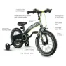 Qplay 3 In 1 Miniby 14´´ Fahrrad, Black, One Size