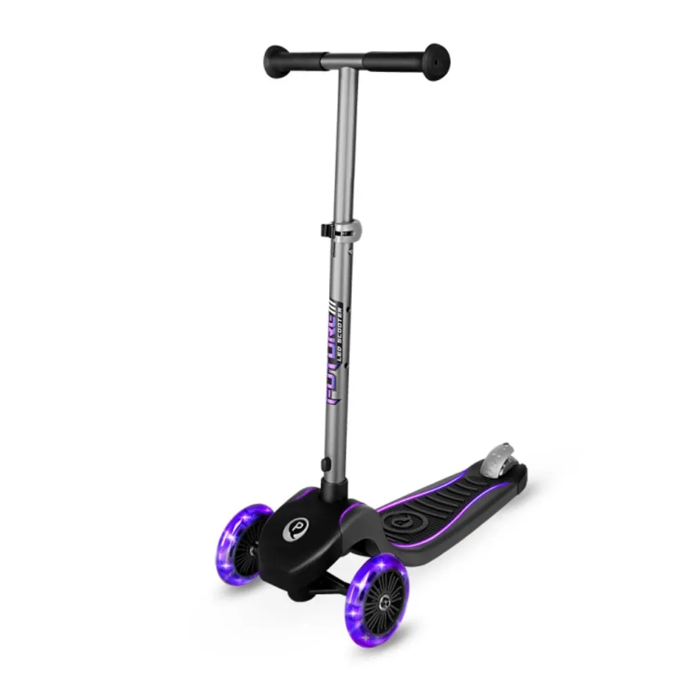 Qplay Faltbarer Eco Future-scooter Mit 3 Rädern Und Lichtern, Multicolor, One Size