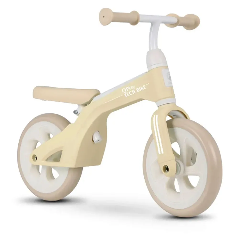 Qplay Tech Balance 10´´ Laufrad, Cream, One Size Qplay Tech Balance 10´´ Laufrad, Cream, One Size