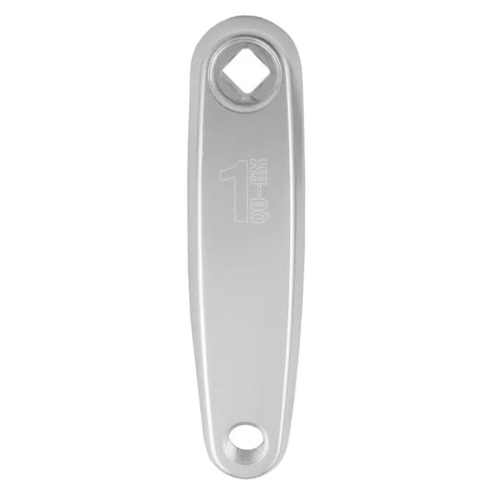 QU-AX Rechte Aluminiumkurbel Unisex, grau, 125mm