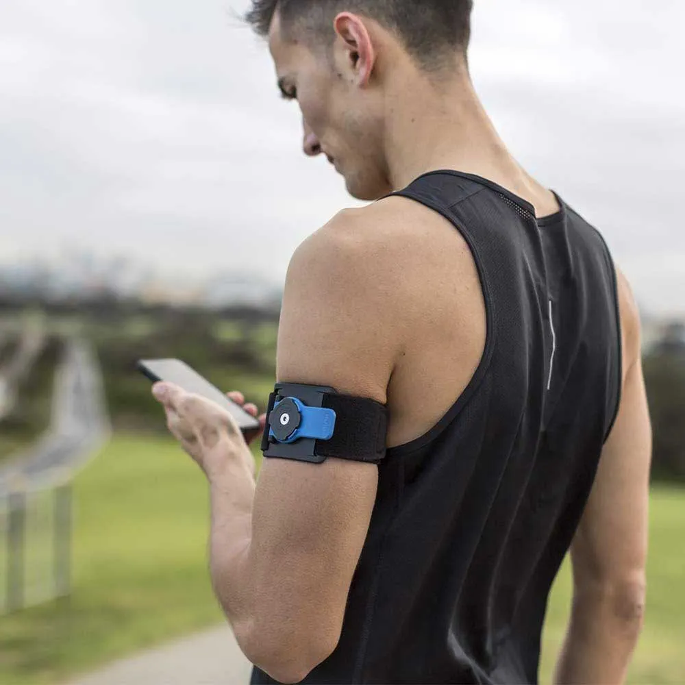 Quad Lock Armband unisex, Black / blue, One Size