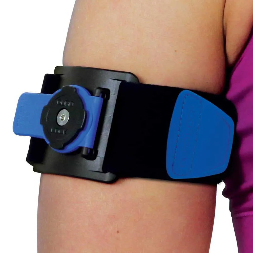 Quad Lock Armband unisex, Black / blue, One Size