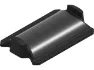 Quad Lock Flat Bar Adapter, Schwarz
