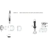 Quarq Tyrewiz Zipp 3zero Moto Batterieabdeckung + Ventil Quarq Tyrewiz Zipp 3zero Moto Batterieabdeckung + Ventil