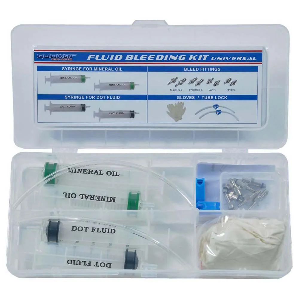Quaxar Universal Fluid Bleeding Kit Werkzeug, Clear, One Size