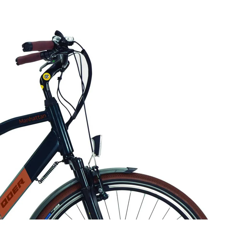 QÜer Ebike Manhattan 28´´ Elektrofahrrad, Black, One Size, 468Wh QÜer Ebike Manhattan 28´´ Elektrofahrrad, Black, One Size, 468Wh