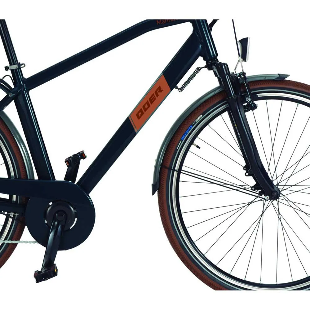 QÜer Ebike Manhattan 28´´ Elektrofahrrad, Black, One Size, 468Wh QÜer Ebike Manhattan 28´´ Elektrofahrrad, Black, One Size, 468Wh