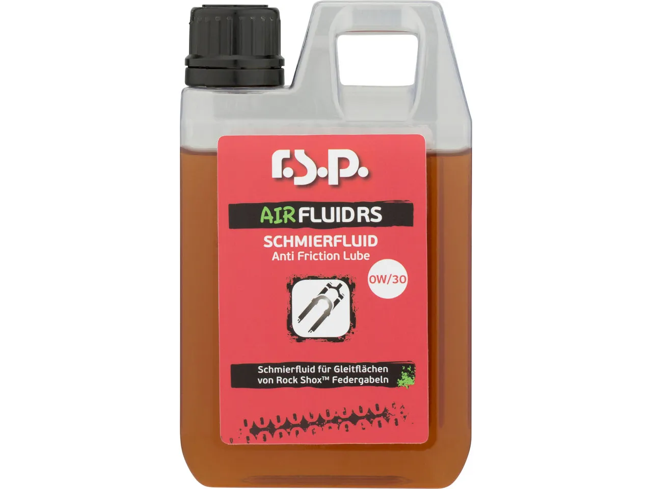 r.s.p. Air Fluid RS 0W/30 Schmieröl für RockShox Federgabeln, 250ml r.s.p. Air Fluid RS 0W/30 Schmieröl für RockShox Federgabeln, 250ml