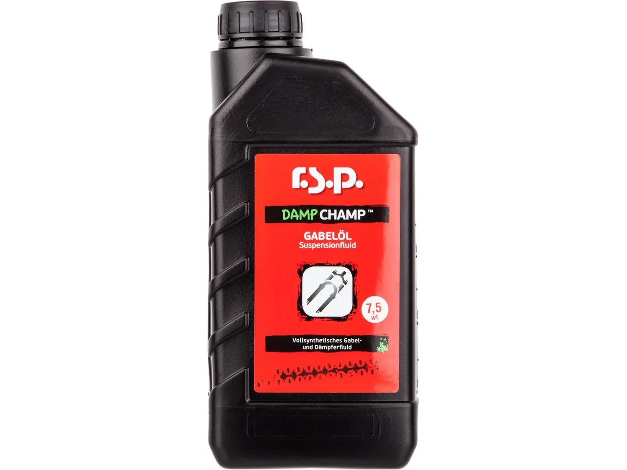 r.s.p. Damp Champ Gabelöl 7,5WT Viskosität, Black / red, One Size