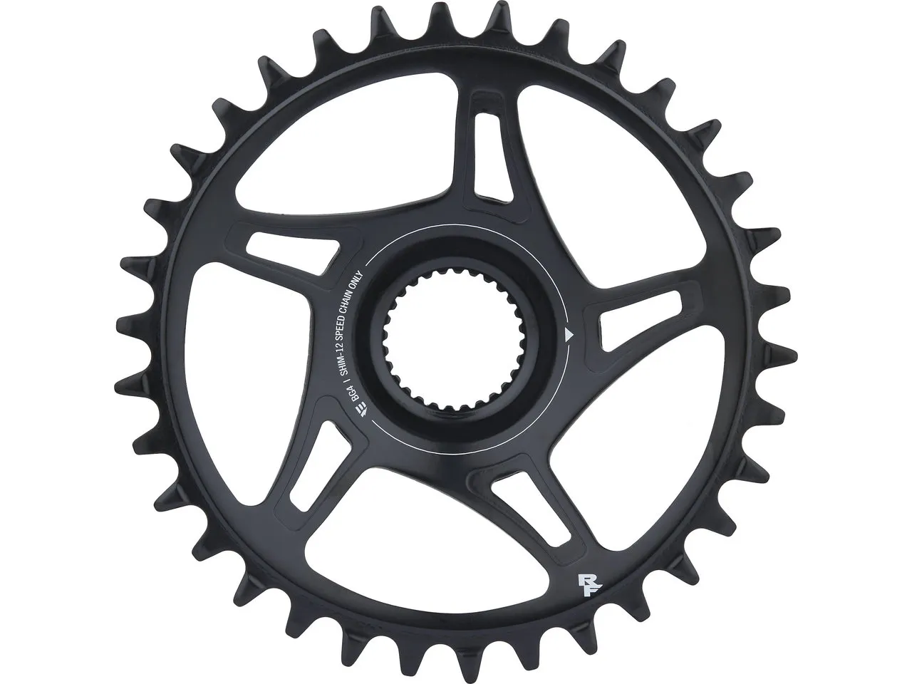 Race Face Kettenblatt Direct Mount für Bosch Gen4 Shimano 12-fach 55, Black, 36t Race Face Kettenblatt Direct Mount für Bosch Gen4 Shimano 12-fach 55, Black, 36t