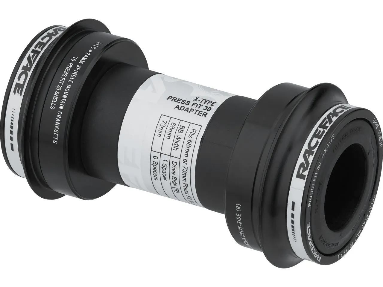 Race Face X-Type 24 mm Innenlager 73, Black, PF30 Race Face X-Type 24 mm Innenlager 73, Black, PF30