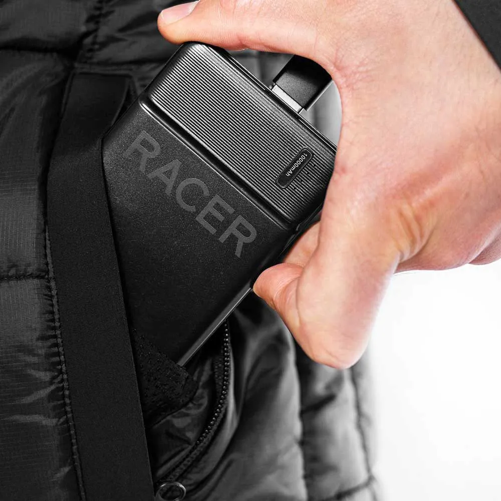 RACER Power Bank 1000mah Batterie, Black, One Size RACER Power Bank 1000mah Batterie, Black, One Size
