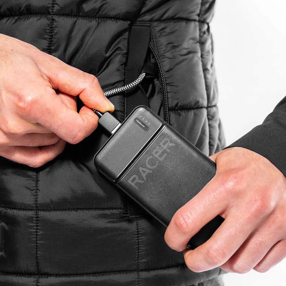 RACER Power Bank 1000mah Batterie, Black, One Size RACER Power Bank 1000mah Batterie, Black, One Size