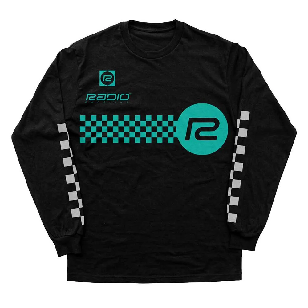 Radio Raceline Checker Langarm-t-shirt Radio Raceline Checker Langarm-t-shirt