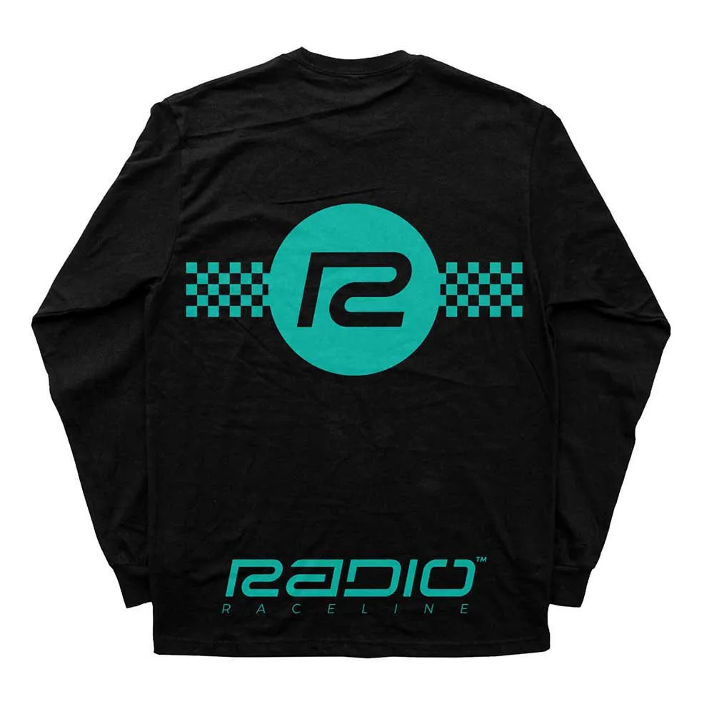 Radio Raceline Checker Langarm-t-shirt Radio Raceline Checker Langarm-t-shirt