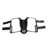 Radio Side Plate Velcro Gurt, White / black, One Size