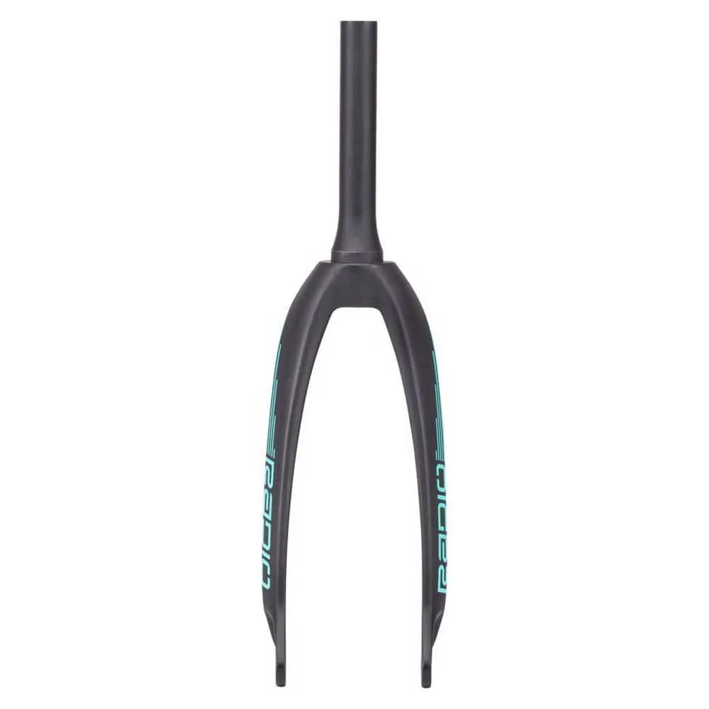 Radio Solar Bmx-gabel, Matt black / teal, 20", Rigid Radio Solar Bmx-gabel, Matt black / teal, 20", Rigid