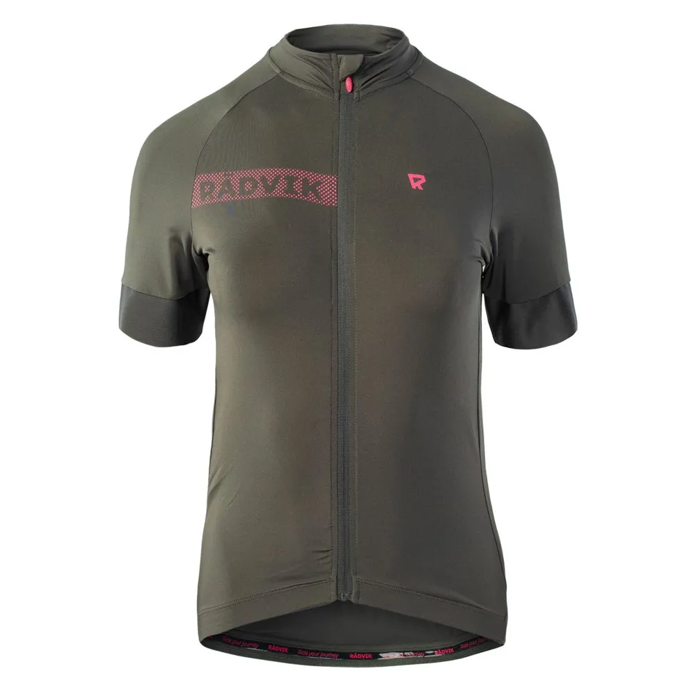 Radvik Bravo Lds Kurzarm-radtrikot, Forest night / azalea, L Radvik Bravo Lds Kurzarm-radtrikot, Forest night / azalea, L