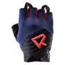 Radvik Cutort Kurze Handschuhe, Medieval blue / racing red