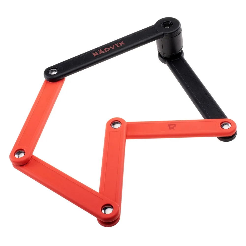 Radvik Fjordane Faltschloss, Black / tangerine tango, One Size Radvik Fjordane Faltschloss, Black / tangerine tango, One Size