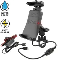 Ram Mounts Smartphone-Halterung kabelloses und wasserdichtes Ladegerät ram quick-grip Unisex Ram Mounts Smartphone-Halterung kabelloses und wasserdichtes Ladegerät ram quick-grip Unisex