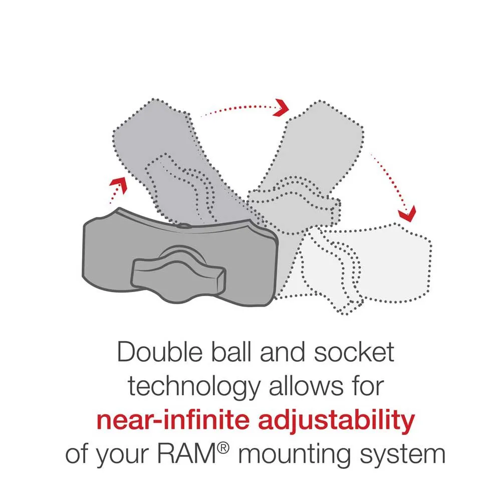 Ram Mounts Tough-strap™ Double Ball Universal Kamerahalterung, Black, One Size Ram Mounts Tough-strap™ Double Ball Universal Kamerahalterung, Black, One Size