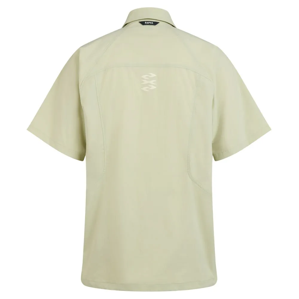 Rapha Explore Kurzarmhemd, Lint / aloe wash, XXL Rapha Explore Kurzarmhemd, Lint / aloe wash, XXL