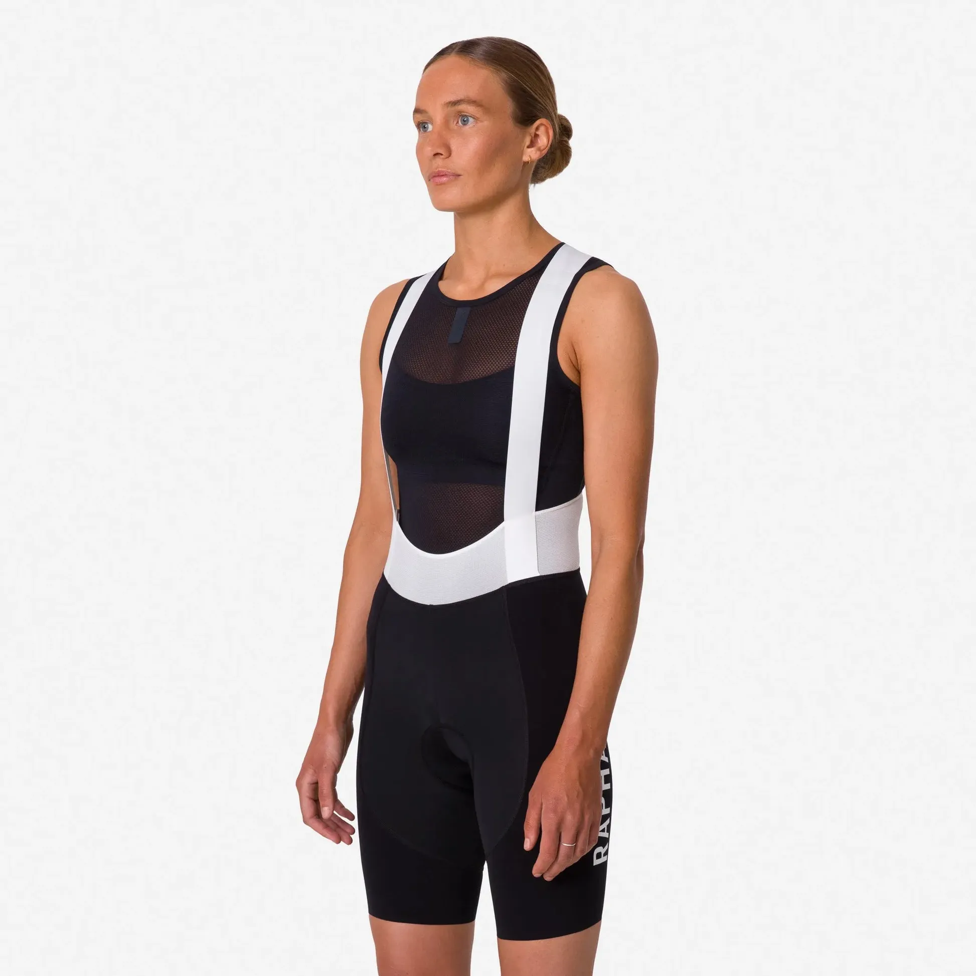 Rapha Pro Team Damen Trägerhose III Regular, Blw schwarz/weiß Rapha Pro Team Damen Trägerhose III Regular, Blw schwarz/weiß