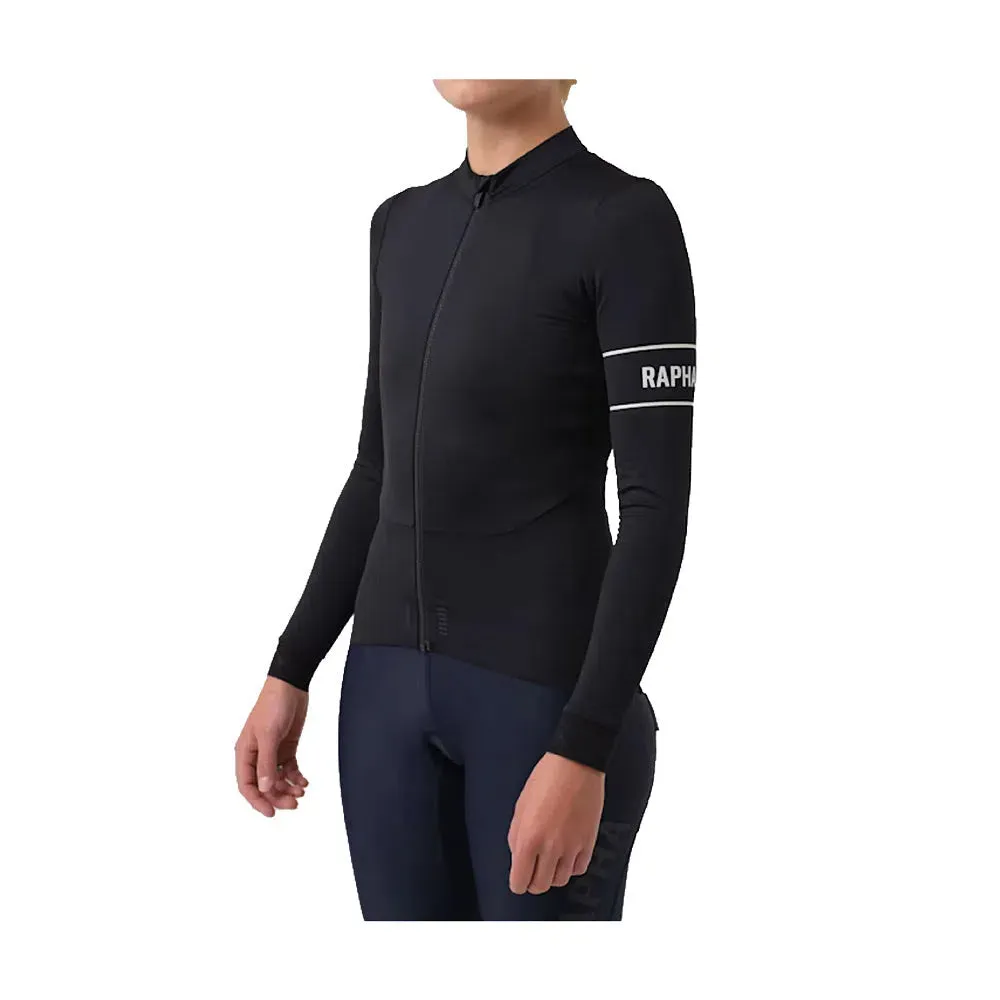 Rapha Pro Team Thermal Langarm Damentrikot, Blw schwarz Rapha Pro Team Thermal Langarm Damentrikot, Blw schwarz