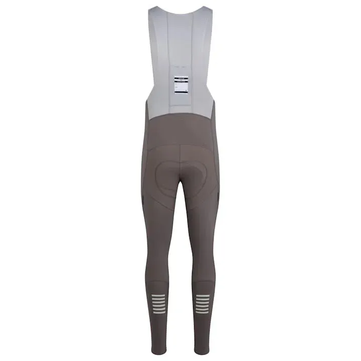 Rapha Pro Team Winter Trägerhose Tights with Pad II AW2023, Ksc mushroom/silver