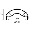 Rapida Boost 27.5´´ Disc Mtb Vorderrad, Black, 15 x 110mm