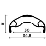 Rapida Boost 29´´ Disc Mtb Hinterrad, Black, 12 x 148mm, Shimano Micro Spline