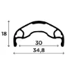 Rapida Boost 29´´ Disc Mtb Vorderrad, Black, 15 x 110mm
