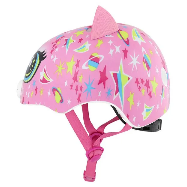 Raskullz Katze Junior-helm, Pink / yellow / blue / white / black Raskullz Katze Junior-helm, Pink / yellow / blue / white / black