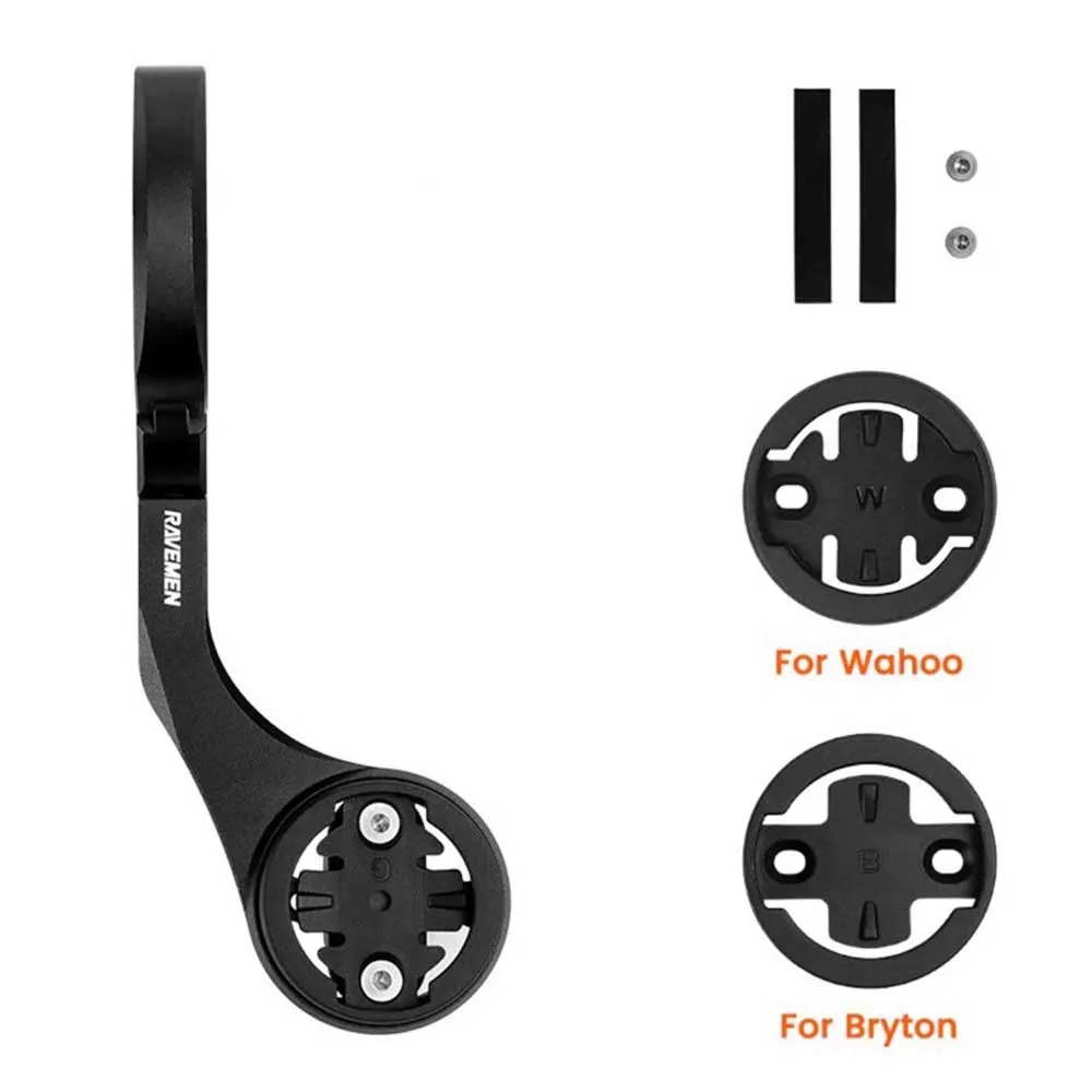 Ravemen Garmin/bryton/wahoo Fahrradcomputerhalterung, Black, One Size Ravemen Garmin/bryton/wahoo Fahrradcomputerhalterung, Black, One Size