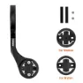 Ravemen Garmin/bryton/wahoo Fahrradcomputerhalterung, Black, One Size