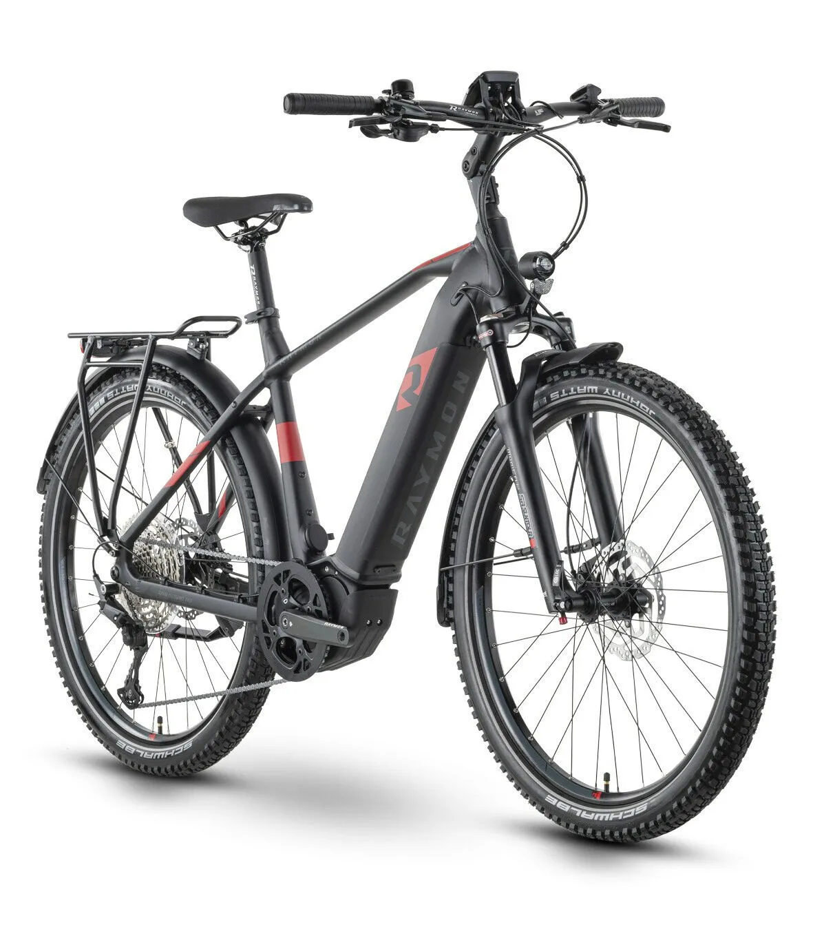 Raymon CrossRay E 7.0 black/red/dark grey matt 27,5" 630 Wh Diamant Raymon CrossRay E 7.0 black/red/dark grey matt 27,5" 630 Wh Diamant