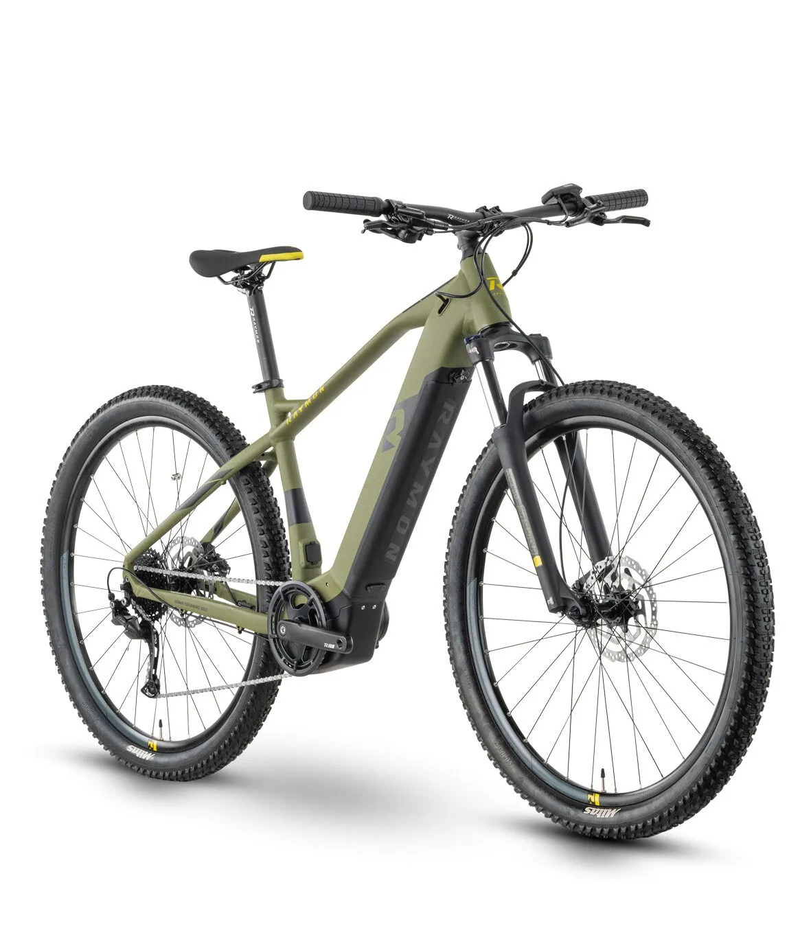 Raymon HardRay E 4.0 armor/black/mustard matt 29" 500 Wh Diamant, Olivgrün, L Raymon HardRay E 4.0 armor/black/mustard matt 29" 500 Wh Diamant, Olivgrün, L