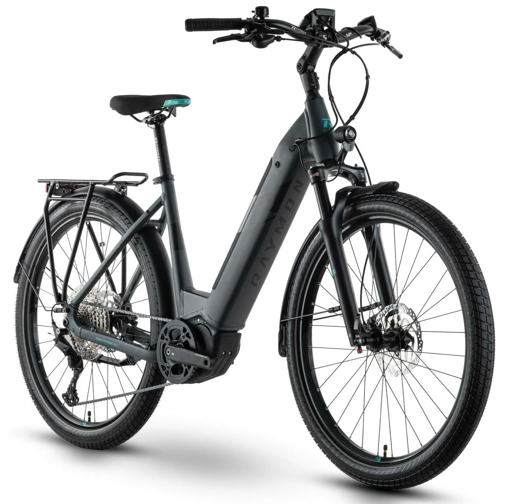 Raymon TourRay E 6.5 dark grey/black/aqua matt 27,5" 630 Wh Wave, Anthrazit, M Raymon TourRay E 6.5 dark grey/black/aqua matt 27,5" 630 Wh Wave, Anthrazit, M