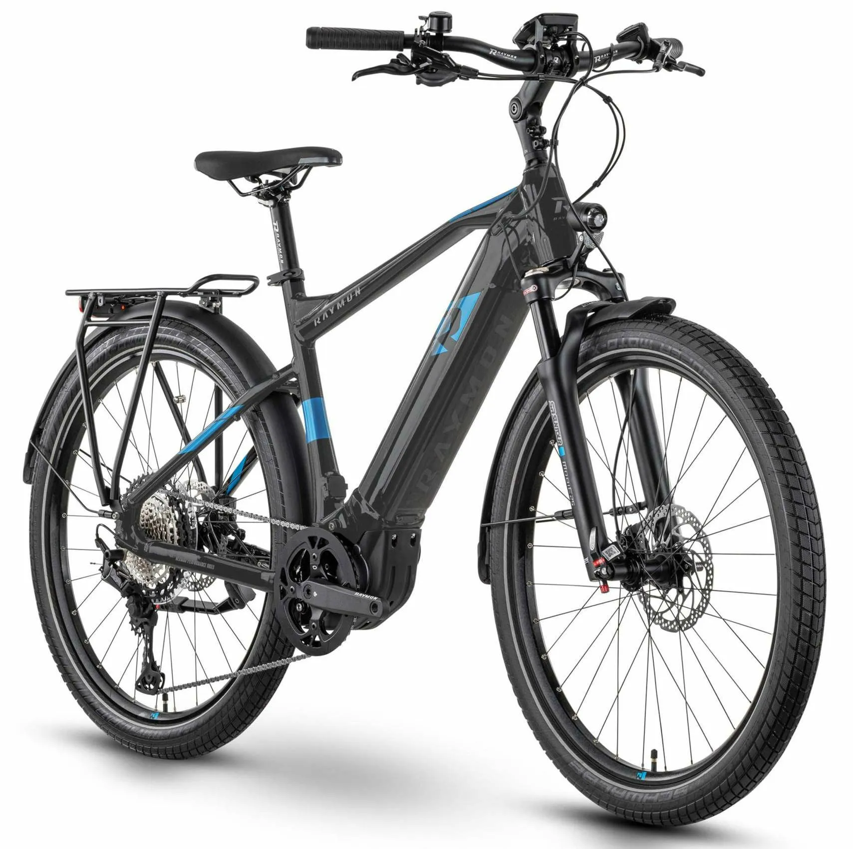 Raymon TourRay E 8.0 black/new blue/grey matt 27,5" 630 Wh Diamant, Hersteller-black/new blue/grey matt, L Raymon TourRay E 8.0 black/new blue/grey matt 27,5" 630 Wh Diamant, Hersteller-black/new blue/grey matt, L